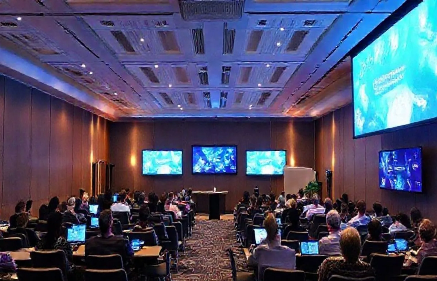 Digital advertising seminar room